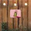 Augurken - Pot - Schaduw - Roze tuinposter los doek klein -sfeer1