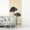 Bladeren - Minimalistisch - Zwart fotobehang vinyl groot -woonkamer