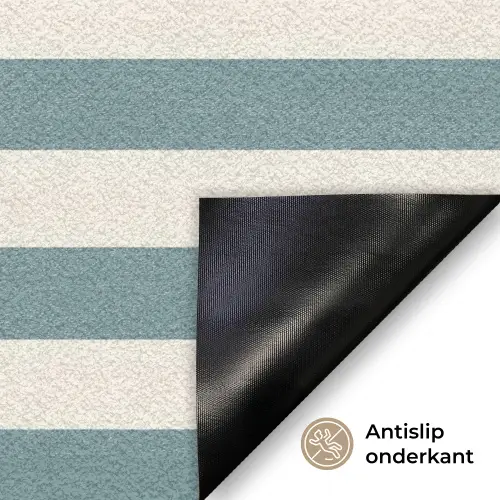 Strepen - Modern - Blauw Deurmat klein 898 -antislip_NL
