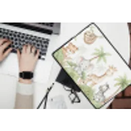 Dieren - Jungle - Pastel laptophoes neopreen klein -bureau
