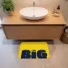 Geel - Think big - Grafisch Badmat klein -sfeer1