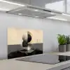 Cirkels - Schaduw - Abstract keuken achterwand spatscherm klein -3d_schuin