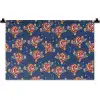 Disco - Blauw - Patroon Wandkleed katoen klein 269 -zz3d