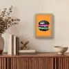 Hamburger - Oranje - Neon - popart Light Box met kabel (Tafellamp) klein -sfeer2
