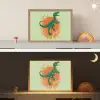 Dinosaurus - Groen - Planten - Cirkel Light Box met batterij (Wandlamp kind) middel -sfeer3_kind