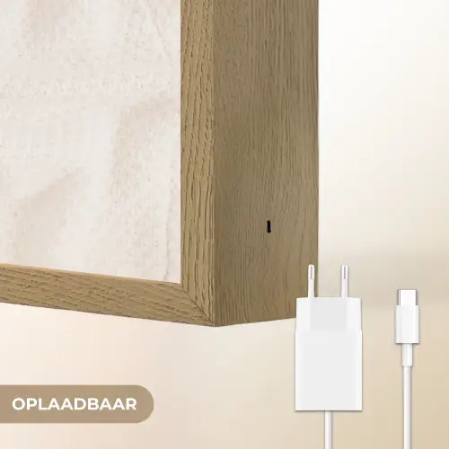 Koffie - Lepel - Mok Light Box met batterij (Wandlamp) middel -USP_websiteoplaadbaarNL