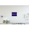 Badass - Panterpint - Schaduw - Roze textielposter latten blank klein -kinderkamer