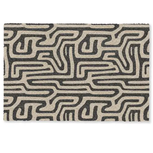 Grafisch - Lijnen - Zwart Deurmat klein 898 -zkaufland3d