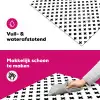 Zwart-Wit Kruispatroon Inductie beschermer vinyl 3mm klein -wsfeer6_website