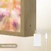 Vlinders - Oranje - Bloemen Light Box met batterij (Wandlamp) middel -USP_websiteoplaadbaarNL