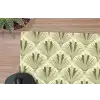 Klassiek - Waaier - Groen muismat rubber klein 262 -closeup