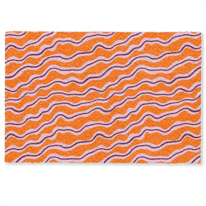 Retro - Golvend - Oranje Deurmat klein 898 -zkaufland3d