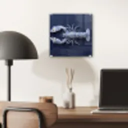 Kreeft - Porselein - Delfts - Blauw plexiglas 5mm klein -sfeer6
