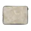 Lichtbeige - Marmer - Aders laptophoes neopreen klein 279 -3d