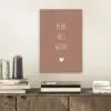 Spreuken - Pluk het geluk - Quotes aluminium wit klein -sfeer1
