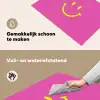 Smiley - Vrolijk - Roze Inductie beschemer met haakjes klein -ky-schoon-nl