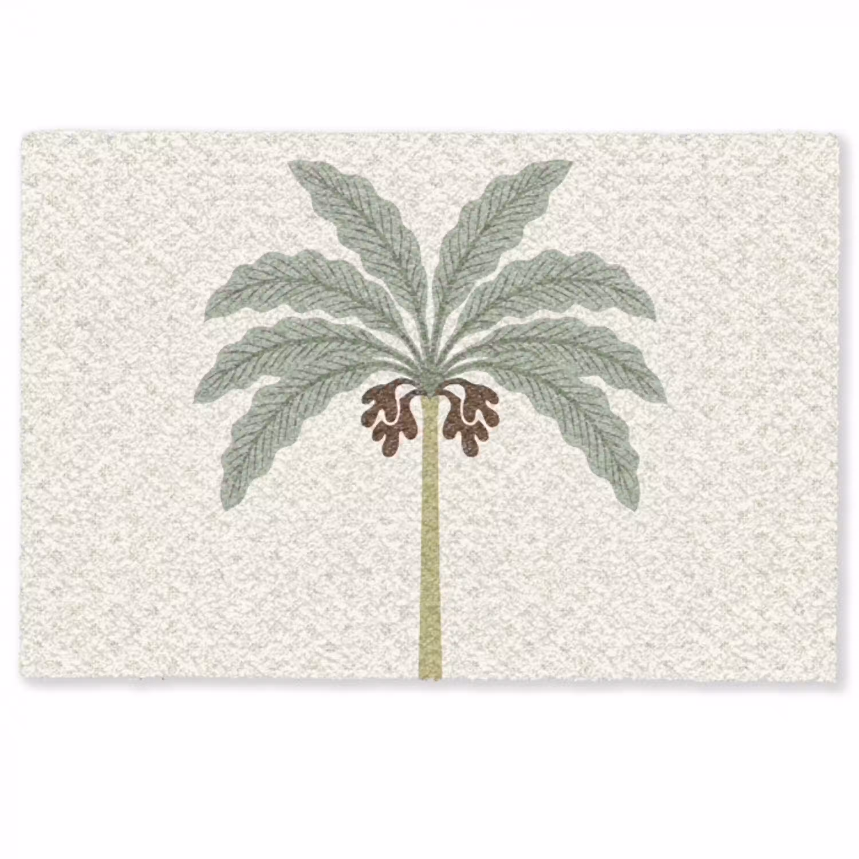 Boom - Bladeren - Groen - Decoratief - Beige Deurmat klein -zkaufland3d