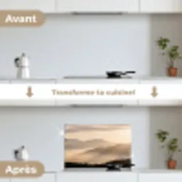 Bergen - Mist - Zonnestralen keuken achterwand spatscherm klein -voor_na_FR