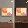 Vormen - Abstract - Kleurrijk Light Box met batterij (Wandlamp) middel -sfeer3