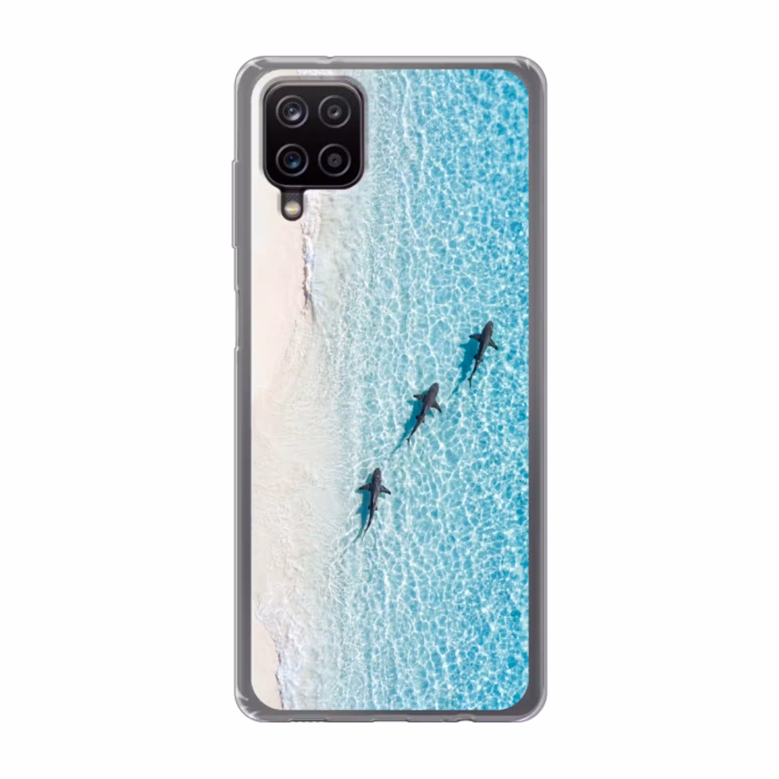 Vis - Oceaan - Strand - Turquoise - Natuur Telefoonhoesje Samsung Galaxy A12 klein -3d