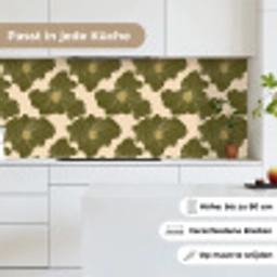 Modern - Abstract - Groen keuken achterwand 2 middel 871 -sfeer4_DE