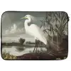 Reiger - Planten - Wolken - Wit laptophoes neopreen klein -zkaufland3dotto