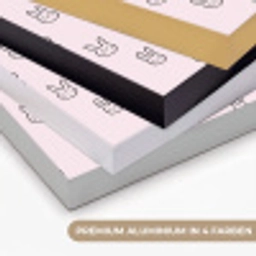 Konijnen - Minimalistisch - Roze Textielframe zwart klein 947 -USP_kleurenDE