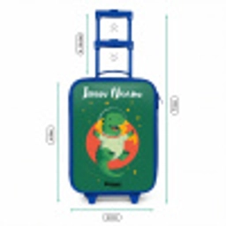 Dino - Planeet - Sterren - Groen Kinderkoffer - Blauw klein -productfoto_formaten