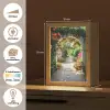 Doorkijk - Bloemen - Natuur - Bloementuin Light Box met kabel (Wandlamp) klein -USP_websiteoverzichtNL