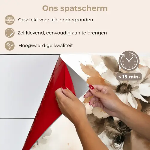 Bloesem - Portret - Gezicht keuken achterwand spatscherm klein -spatscherm_NL