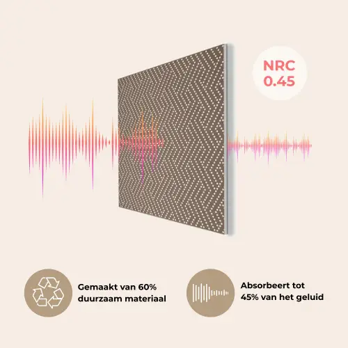 Stippen - Bruin - Beige - Patroon PET vilt klein 837 -USP_NL