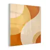 Abstract - Patroon - Modern - Beige - Oranje plexiglas 5mm klein -z3d