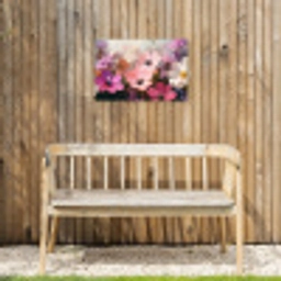 Bloemen - Kleurrijk - Bloei Tuinposter op houten frame 2 cm dik klein -sfeer4