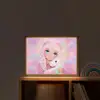 Meisje - Eenhoorn - Roze Light Box met batterij (Wandlamp kind) middel -sfeer1_kind
