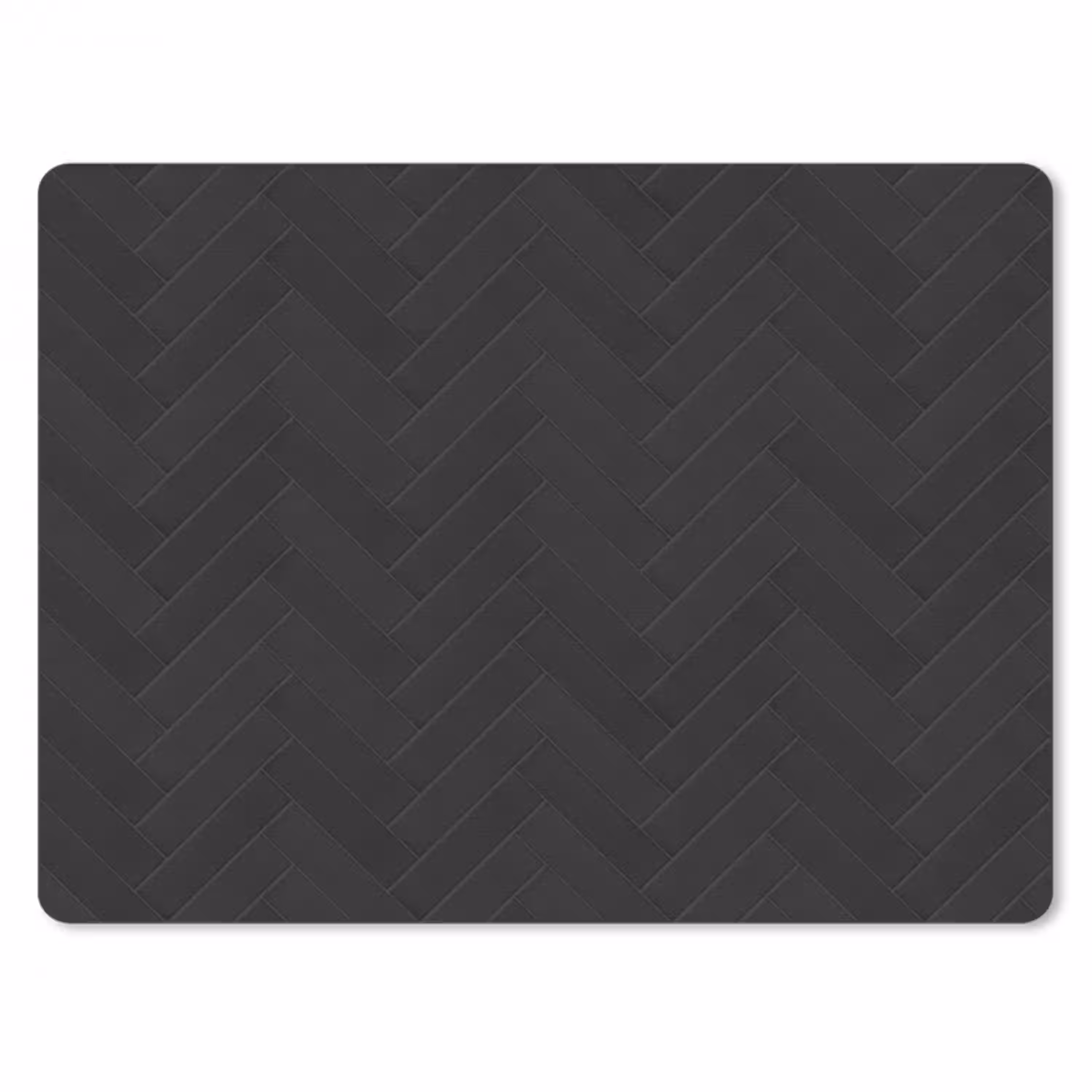 Visgraat - Wandtegel - Mat - Zwart muismat rubber klein 262 -3d