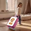 Baby leeuw Kinderkoffer - Roze klein -sfeer1