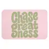 Chase greatness - Groen - Roze - Retro Badmat klein -3d