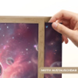 Roze - Alien - Planeten - Ruimte Light Box met batterij (Wandlamp kind) middel -USP_websiteprintDE
