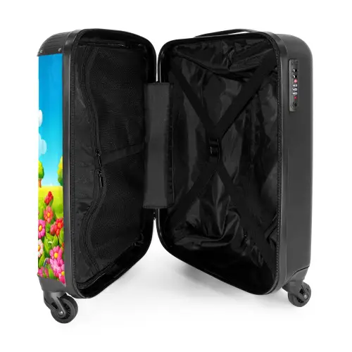 Pukkie Panda NBS - Handbagage koffer - Kinderen Unisex middel -binnenkant