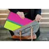 Strepen - Modern - Kleurrijk laptophoes neopreen klein -tas