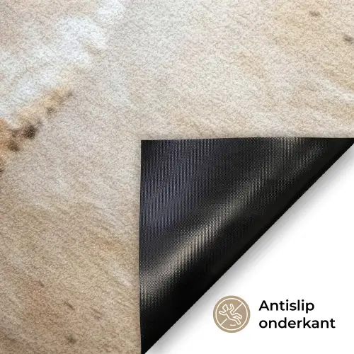 Uil - Bruin - Wit Deurmat klein -antislip_NL