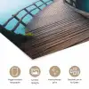 Brug - Water - Rivier - Bos poster papier klein -closeup_NL