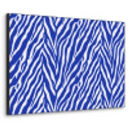 Zebra - Patroon - Kobalt - Blauw Textielframe zwart klein 947 -3d