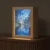 Stad Kuala Lumpur - Skyline - Wolkenkrabbers - Water Light Box met kabel (Tafellamp) klein -z3d_website