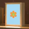 Bloem - Smiley - Kleurrijk Light Box met kabel (Kinderlampje) klein -zzz_3d_website