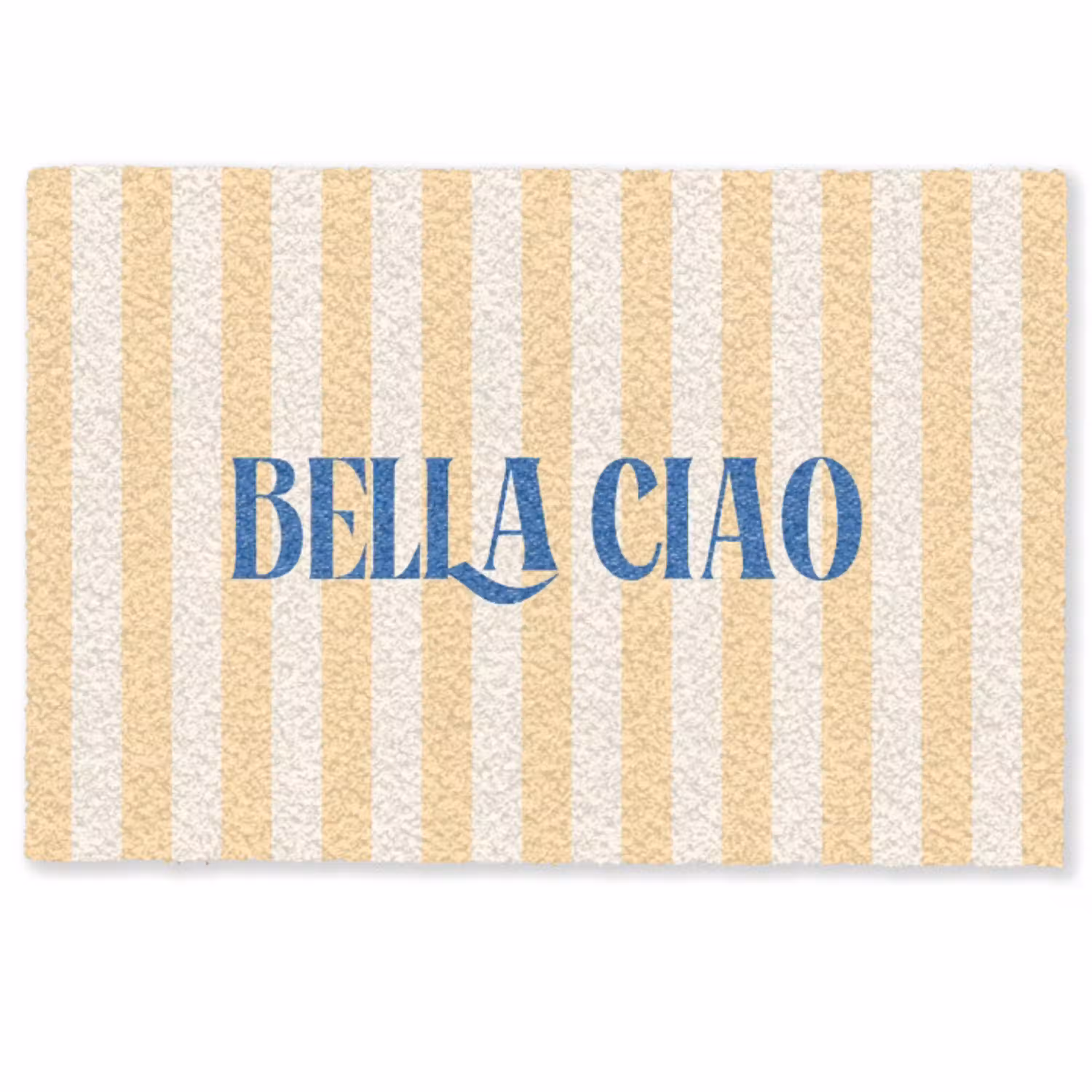 Blauw - Geel - Strepen - Bella Ciao Deurmat klein -zkaufland3d