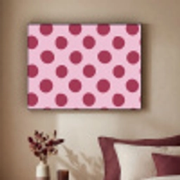 Stippen - Patroon - Bordeaux Textielframe zwart klein 947 -sfeer1