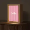 Roze - Gestreept - Belle Light Box met kabel (Tafellamp) klein -z3d_website
