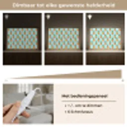 Ananas - Strepen - Groen Light Box met kabel (Tafellamp) klein 924 -USP_dimbaarNL