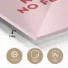 No rain no flowers - Minimalistisch - Roze - Bloem plexiglas 5mm klein -sfeer2